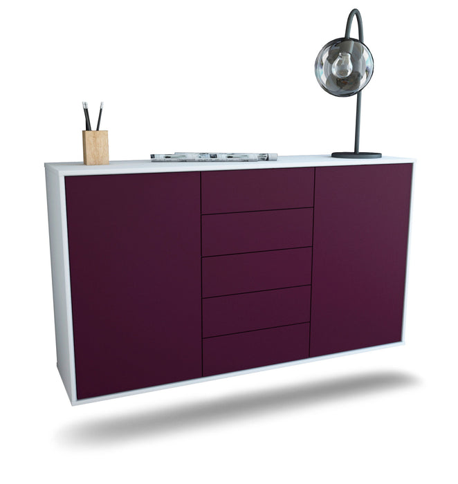 Sideboard Pembroke Pines, Lila, hängend (136x79x35cm)