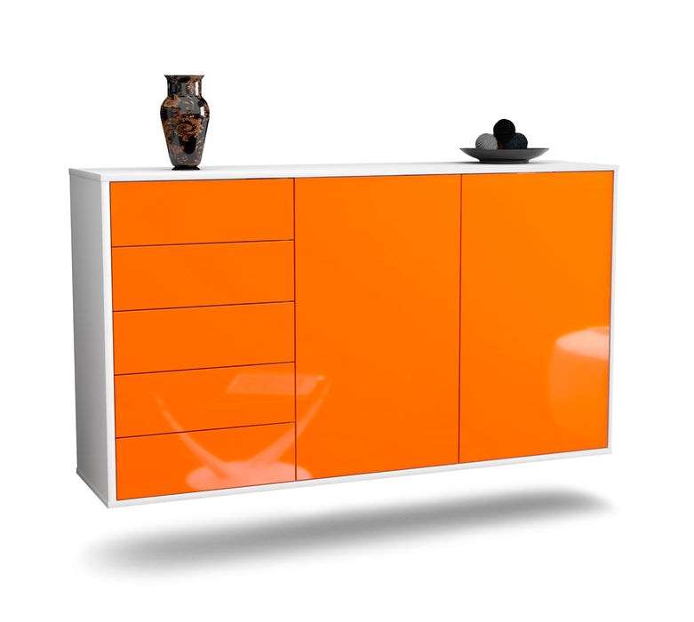 Sideboard Peoria, Orange, hängend (136x79x35cm)