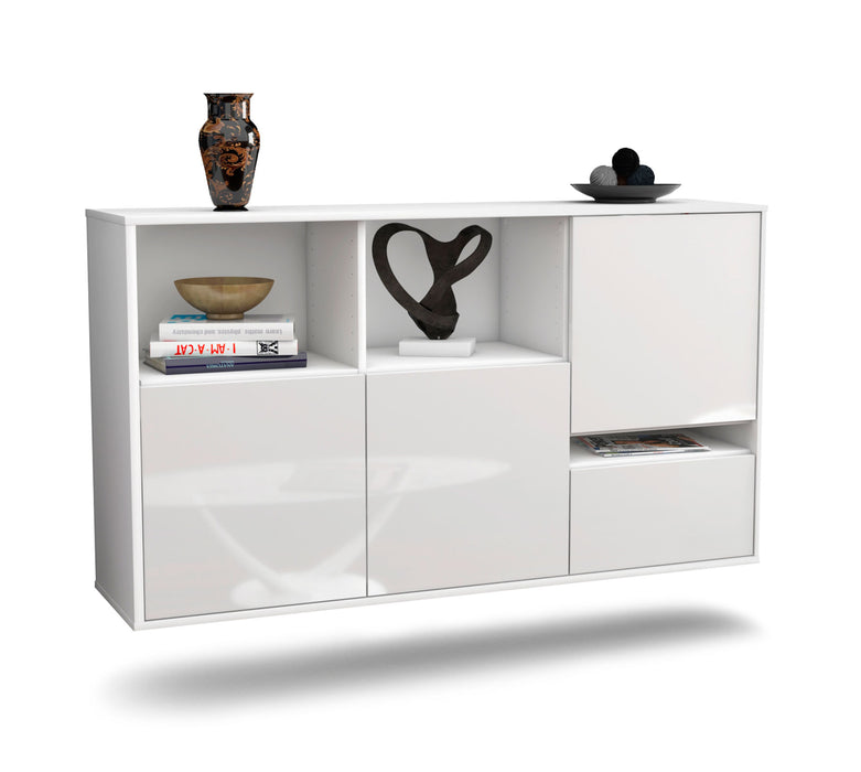 Sideboard Salinas, Weiß, hängend (136x79x35cm)