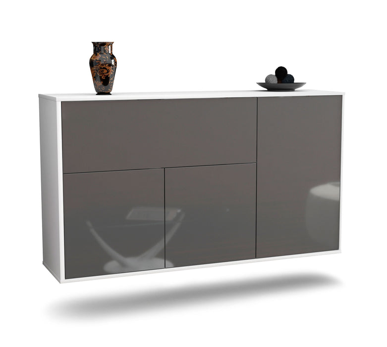 Sideboard Naperville, Grau, hängend (136x79x35cm)