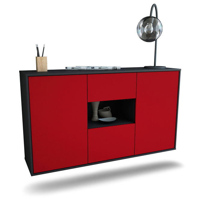 Sideboard Tallahassee, Bordeaux, hängend (136x79x35cm)