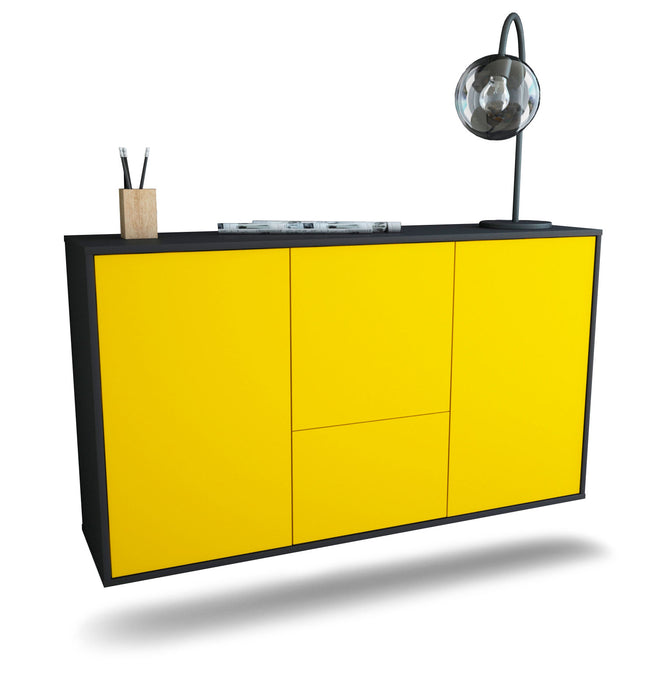 Sideboard Vancouver, Gelb, hängend (136x79x35cm)