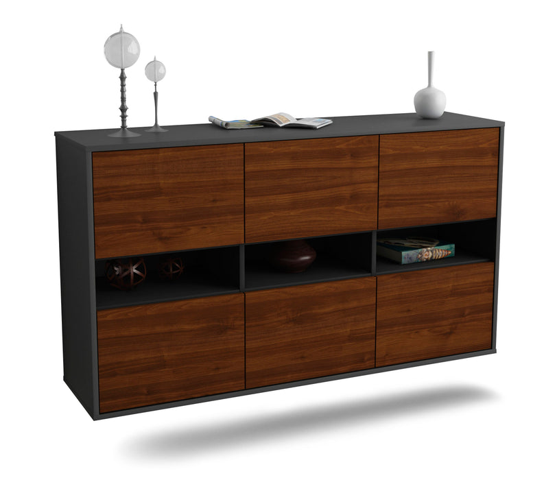 Sideboard Rockford, Walnuss, hängend (136x79x35cm)