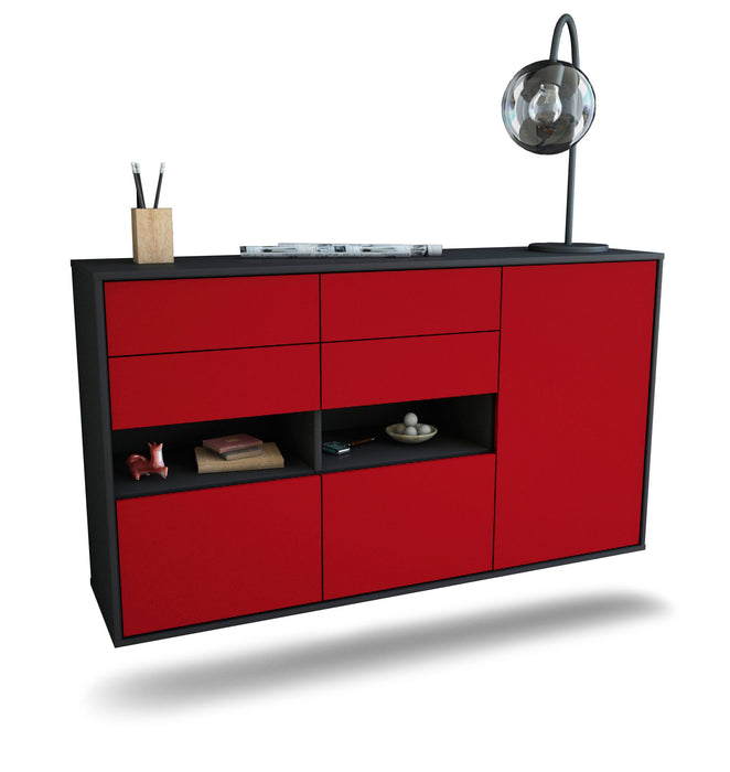 Sideboard Santa Rosa, Bordeaux, hängend (136x79x35cm)