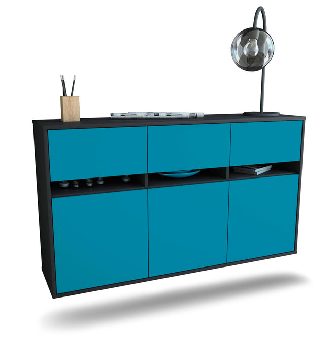 Sideboard Joliet, Türkis, hängend (136x79x35cm)