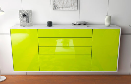 Sideboard Alexandria, Grün, hängend (180x79x35cm)