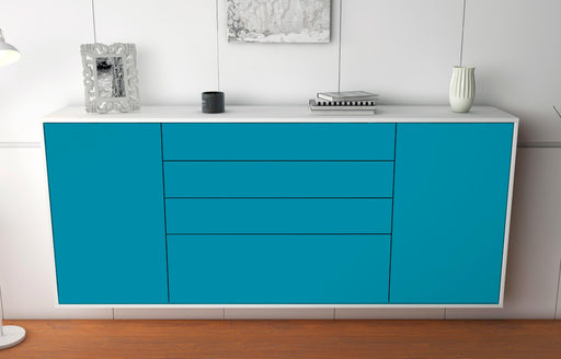 Sideboard Alexandria, Türkis, hängend (180x79x35cm)