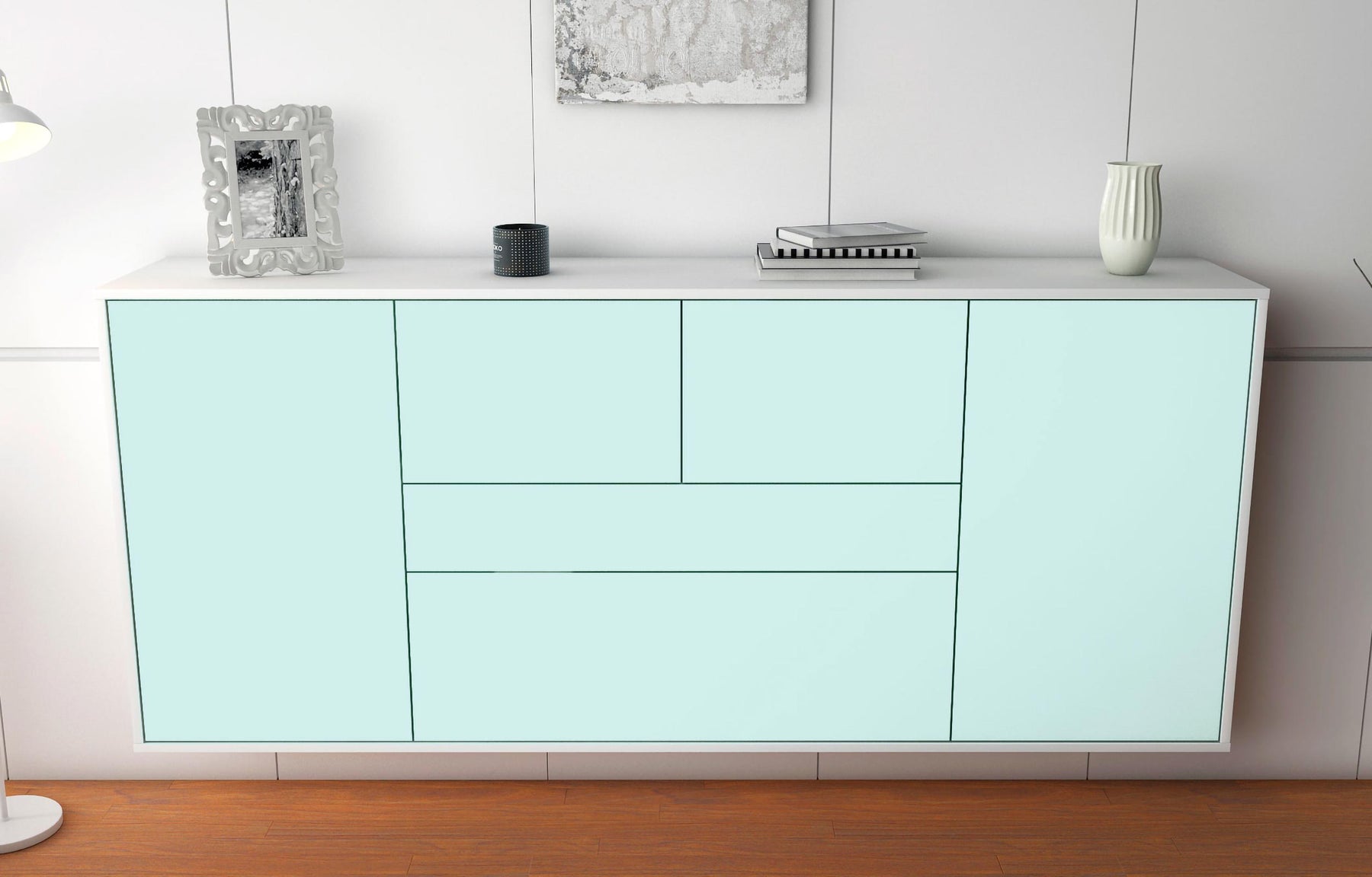 Sideboard Orange, Mint, hängend (180x79x35cm)