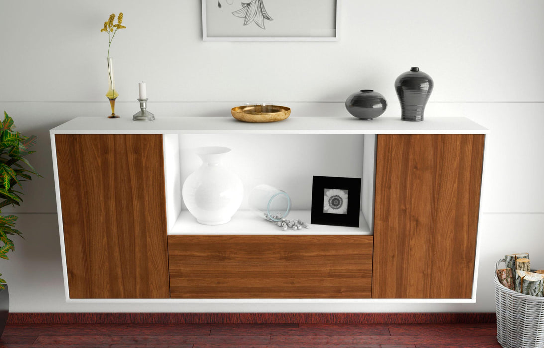 Sideboard Fort Collins, Walnuss, hängend (180x79x35cm)