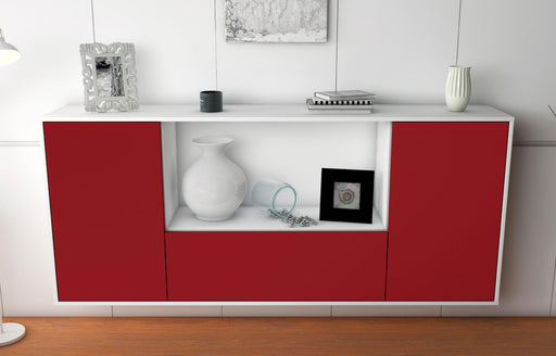 Sideboard Fort Collins, Bordeaux, hängend (180x79x35cm)