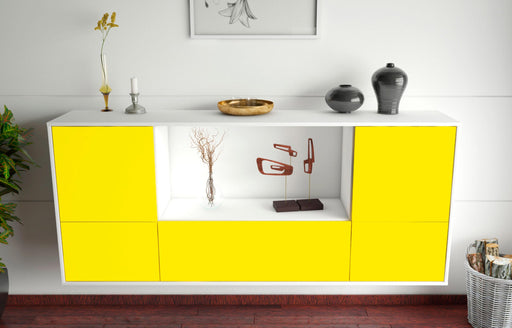 Sideboard Sunnyvale, Gelb, hängend (180x79x35cm)