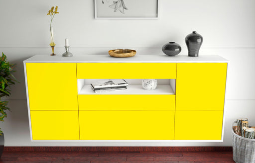 Sideboard Savannah, Gelb, hängend (180x79x35cm)