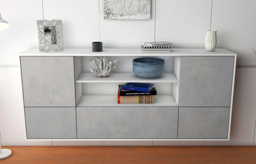 Sideboard Sterling Heights, Beton, hängend (180x79x35cm)