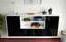 Sideboard Sterling Heights, Schwarz, hängend (180x79x35cm)