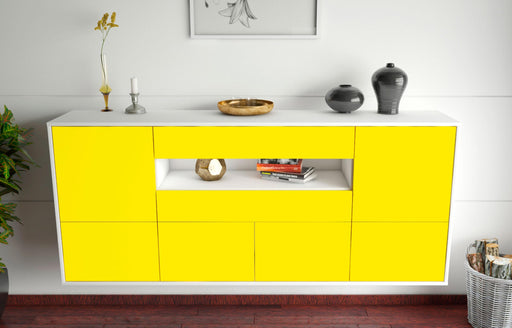 Sideboard McAllen, Gelb, hängend (180x79x35cm)