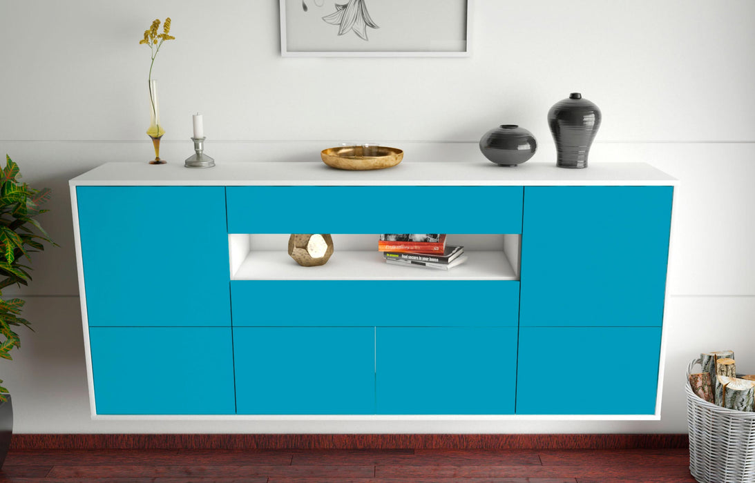 Sideboard McAllen, Türkis, hängend (180x79x35cm)