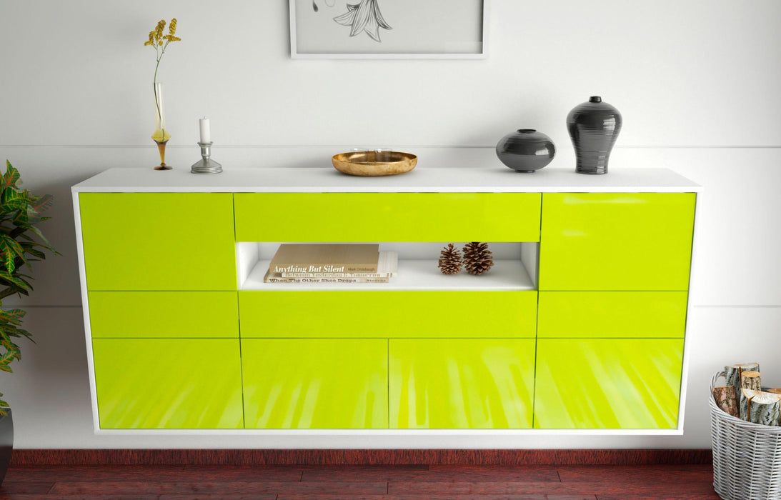 Sideboard Coral Springs, Grün, hängend (180x79x35cm)