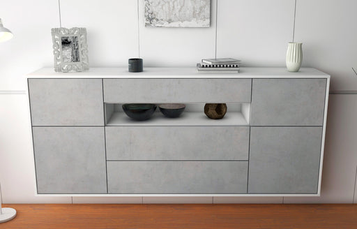 Sideboard Elizabeth, Beton, hängend (180x79x35cm)