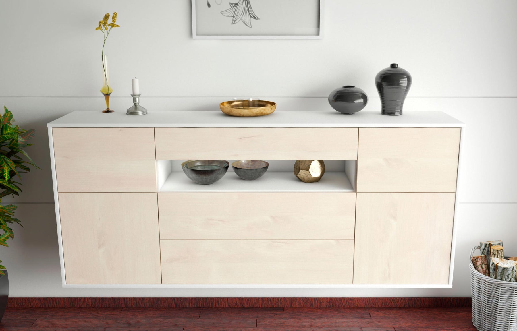 Sideboard Elizabeth, Zeder, hängend (180x79x35cm)