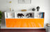 Sideboard Columbia, Orange, hängend (180x79x35cm)