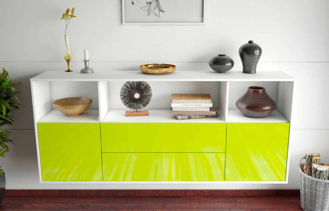 Sideboard Hartford, Grün, hängend (180x79x35cm)