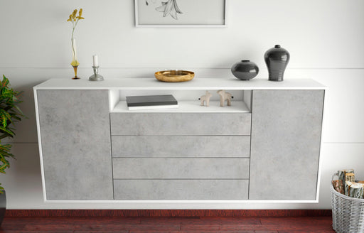 Sideboard New Haven, Beton, hängend (180x79x35cm)