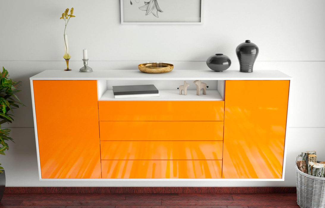 Sideboard New Haven, Orange, hängend (180x79x35cm)