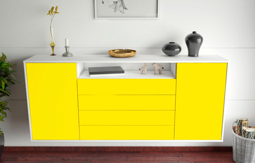 Sideboard New Haven, Gelb, hängend (180x79x35cm)