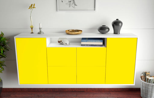 Sideboard Carrollton, Gelb, hängend (180x79x35cm)