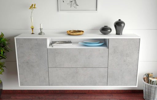 Sideboard Thousand Oaks, Beton, hängend (180x79x35cm)