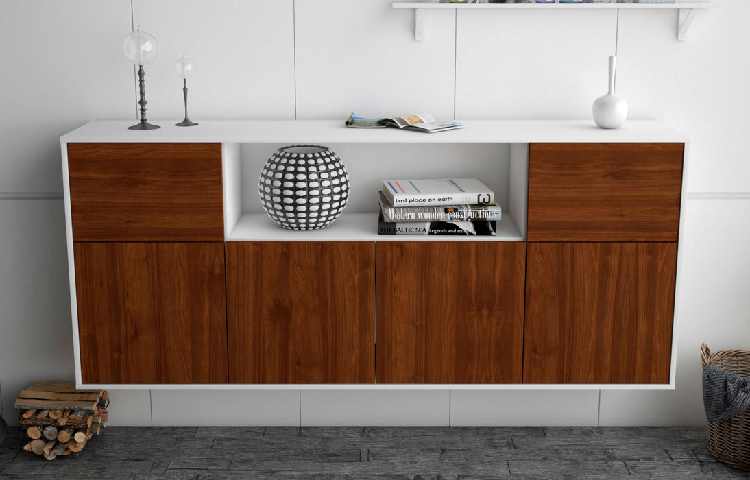 Sideboard West Valley City, Walnuss, hängend (180x79x35cm)