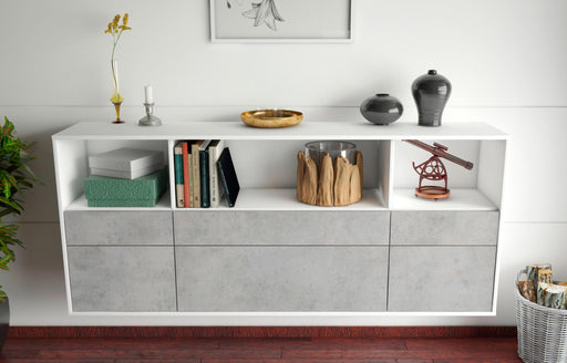 Sideboard Cary, Beton, hängend (180x79x35cm)