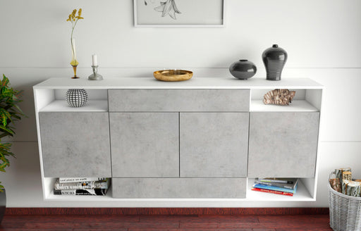 Sideboard Evansville, Beton, hängend (180x79x35cm)