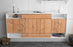 Sideboard Evansville, Pinie, hängend (180x79x35cm)