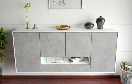 Sideboard Abilene, Beton, hängend (180x79x35cm)