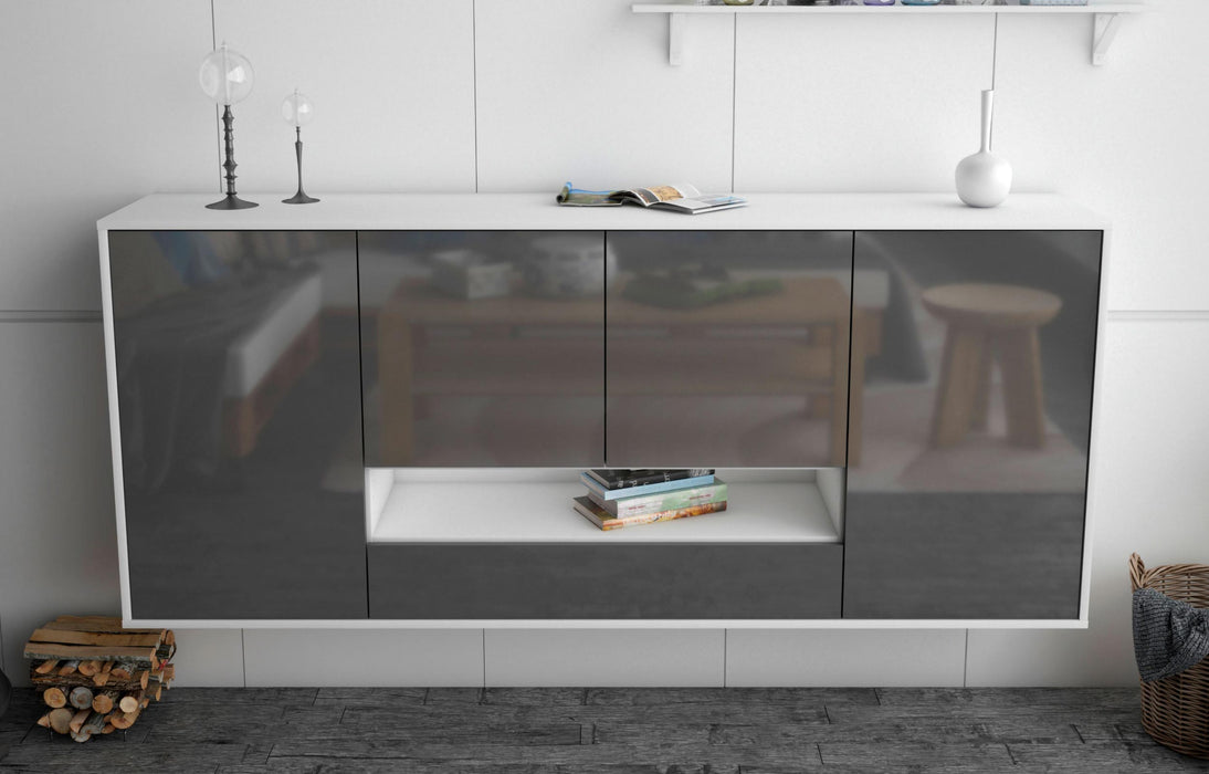 Sideboard Abilene, Grau, hängend (180x79x35cm)