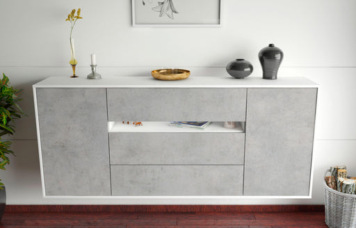 Sideboard McKinney, Beton, hängend (180x79x35cm)