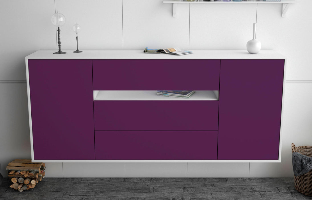 Sideboard McKinney, Lila, hängend (180x79x35cm)