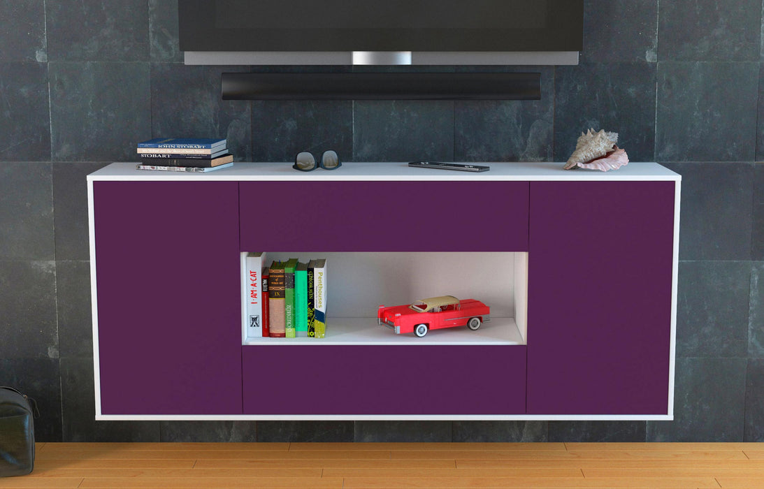 Sideboard Denton, Lila, hängend (180x79x35cm)