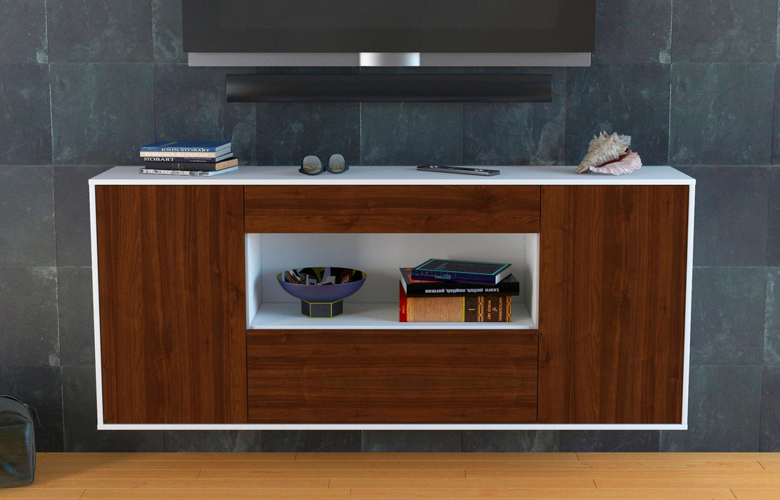 Sideboard Ann Arbor, Walnuss, hängend (180x79x35cm)