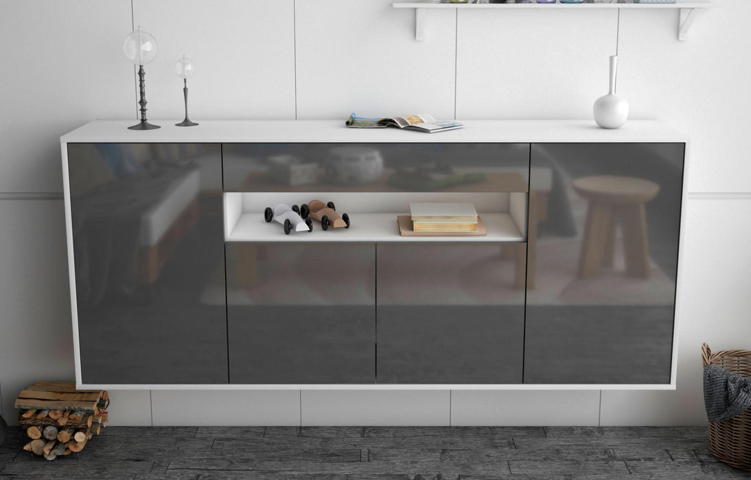 Sideboard Lansing, Grau, hängend (180x79x35cm)