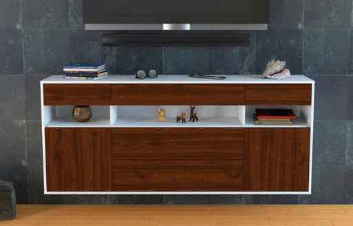 Sideboard Inglewood, Walnuss, hängend (180x79x35cm)