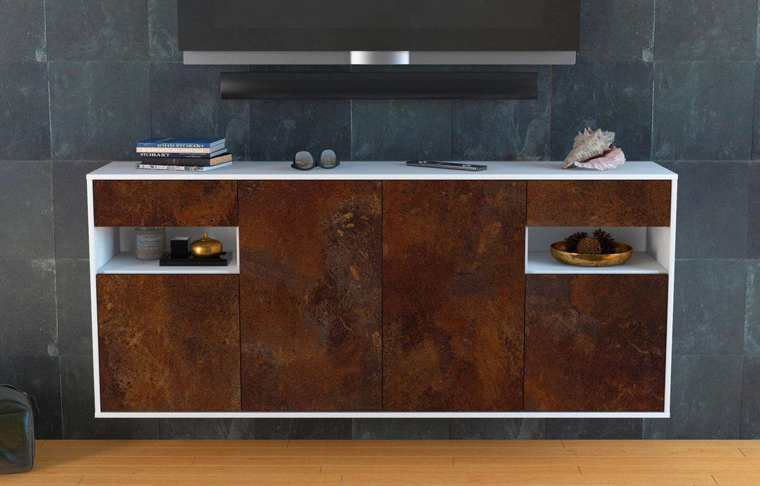 Sideboard Killeen, Rost, hängend (180x79x35cm)