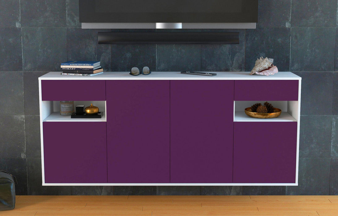 Sideboard Killeen, Lila, hängend (180x79x35cm)