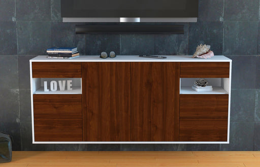 Sideboard Thornton, Walnuss, hängend (180x79x35cm)