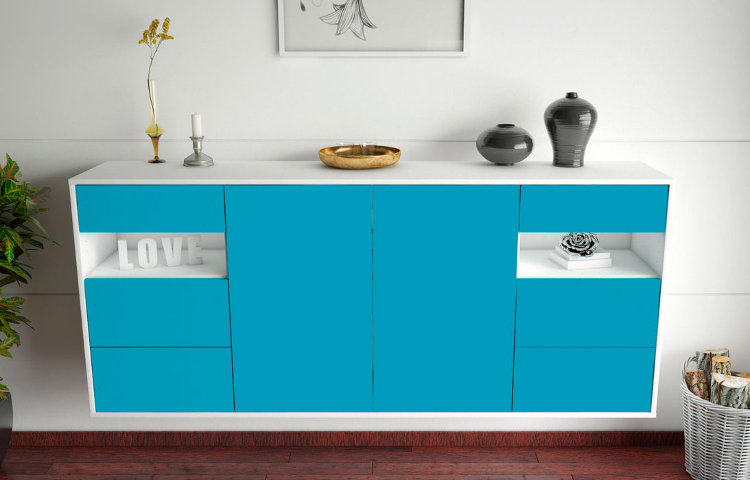 Sideboard Thornton, Türkis, hängend (180x79x35cm)