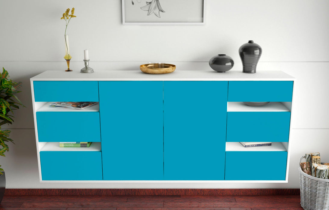 Sideboard Roseville, Türkis, hängend (180x79x35cm)