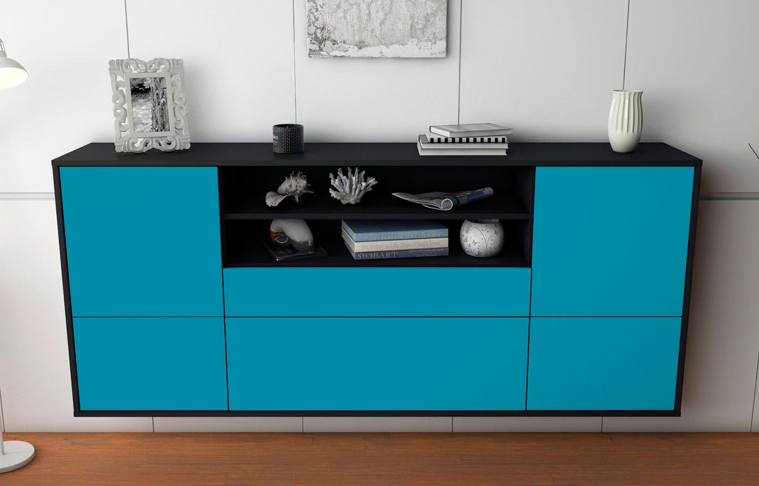 Sideboard Escondido, Türkis, hängend (180x79x35cm)