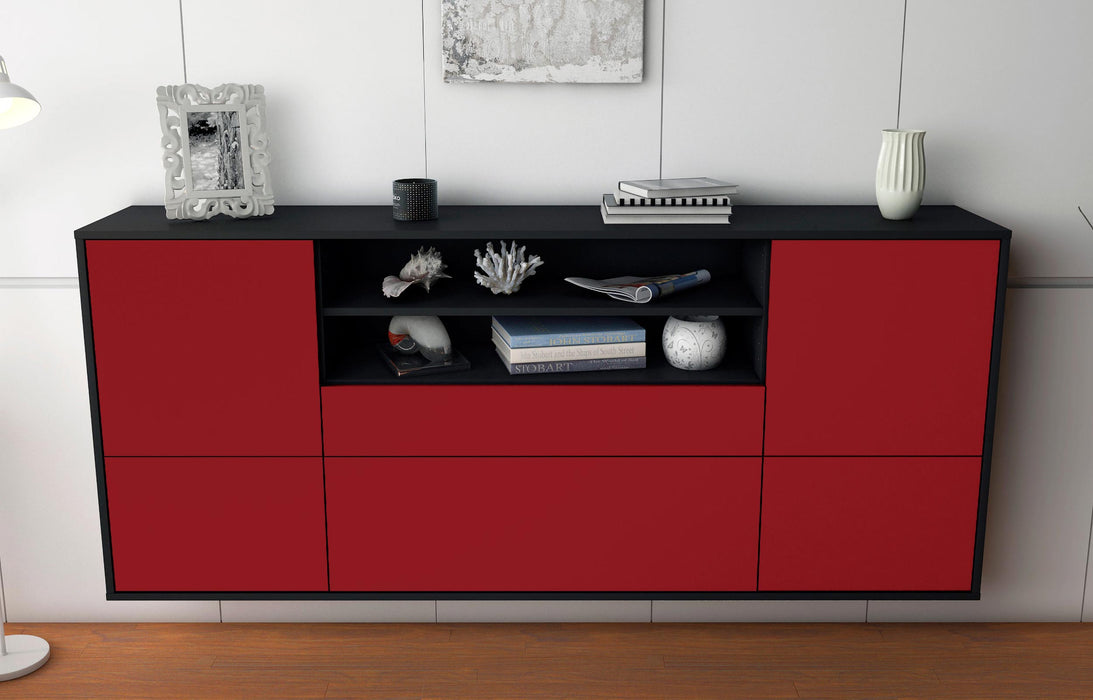 Sideboard Escondido, Bordeaux, hängend (180x79x35cm)