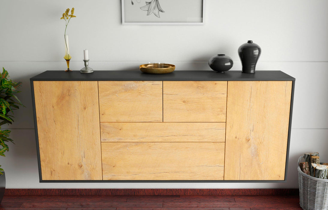 Sideboard Orange, Eiche, hängend (180x79x35cm)